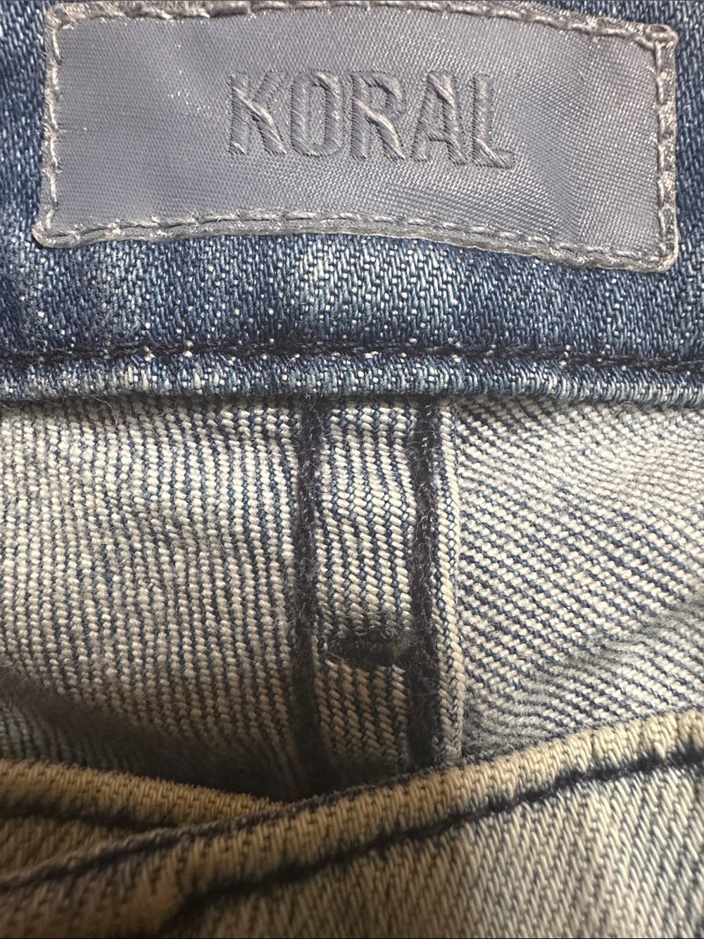 Koral Light Blue Slim Straight Cigarette Leg Style Jeans Size 27 - Picture 3 of 10